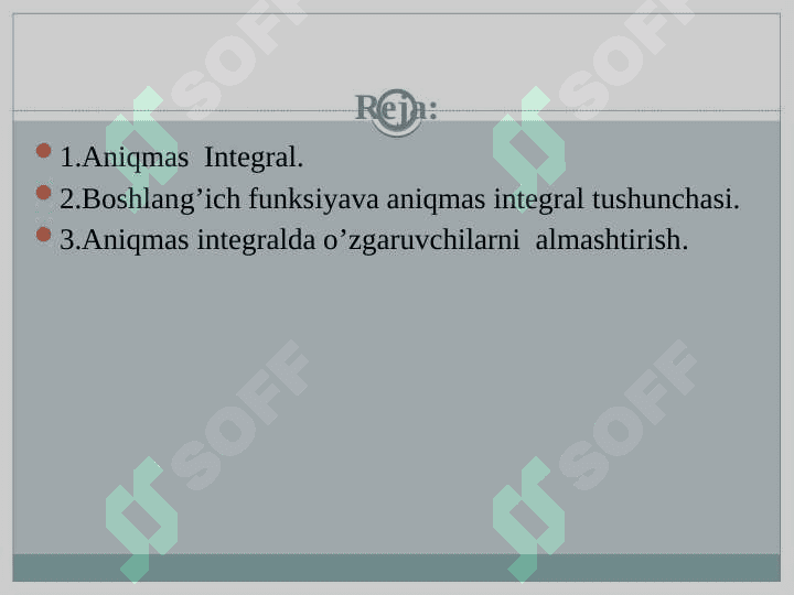 aniqmas integral hossalari 2