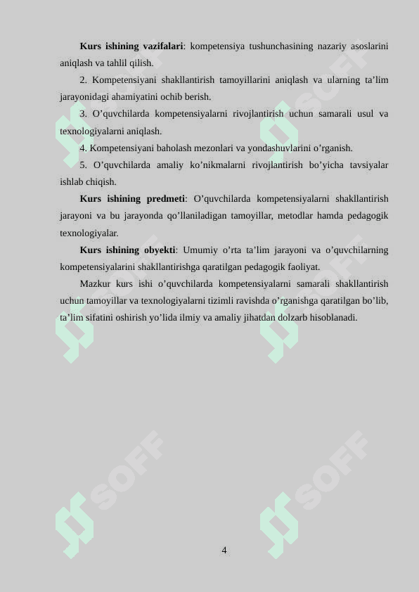 Kompetensiyani shakllantirish 4