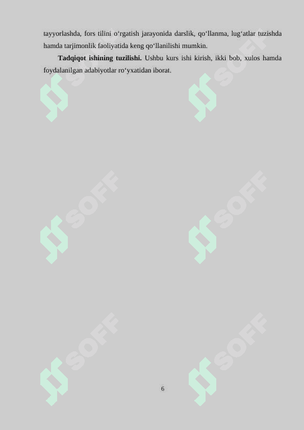 Ogahiy asarlarida forsiy o‘zlashmalar 6