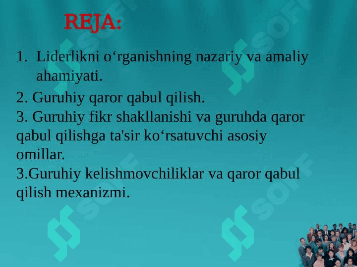 Individual va guruxiy yechimlar nisbati. Guruxiy kutblanish xodisadi 2
