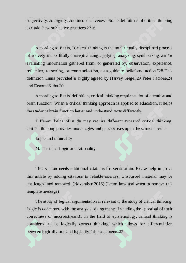 Critical analysis and reflection on source materials 6