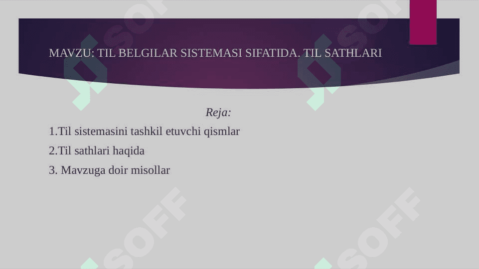 Til belgilar sistemasi sifatida 2