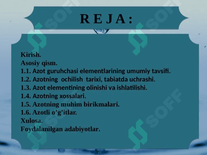 AZOT VA UNING BIRIKMALARI 2