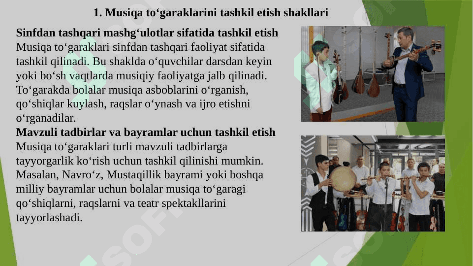 Musiqa to'garaklarini tashkil etish shakllari va metodlari 2