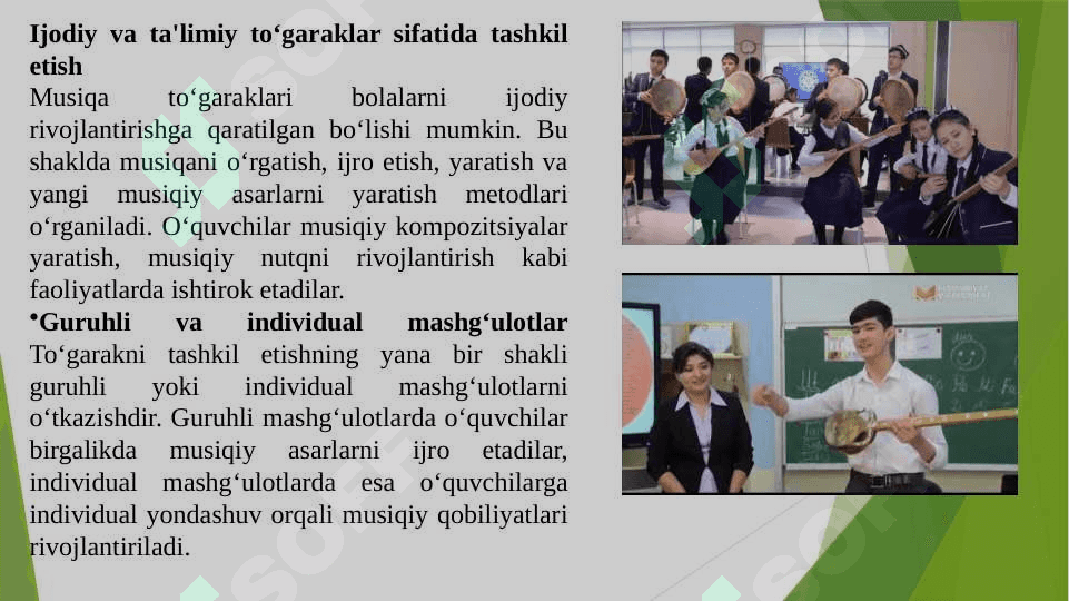 Musiqa to'garaklarini tashkil etish shakllari va metodlari 3