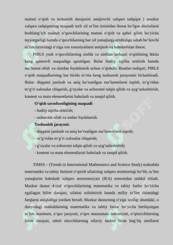 Xalqaro baholash dasturi 3