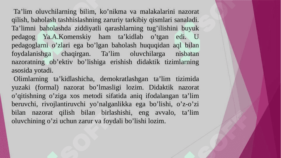 Ta’lim olganlikni tashhis etish 3