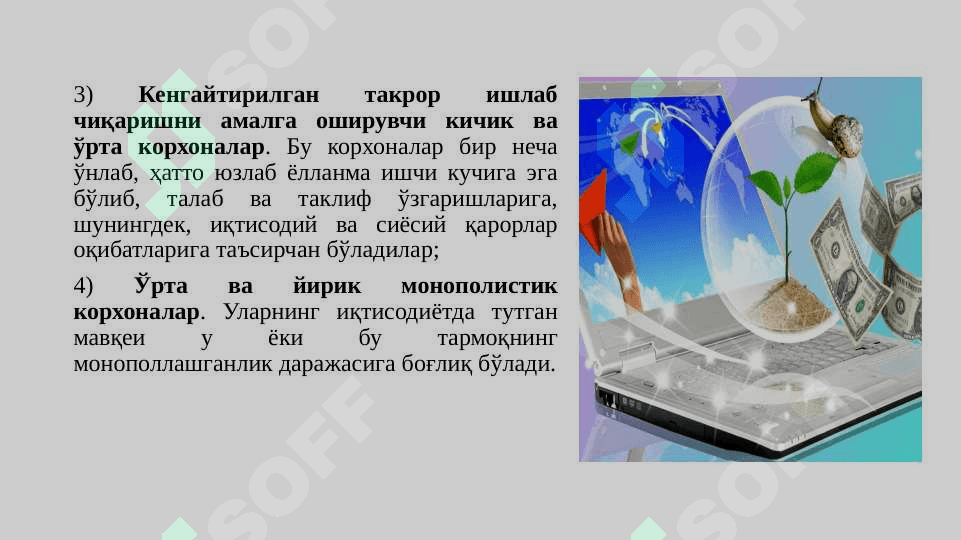 Kichik biznes va xususiy tadbirkorlikka xorijiy investitsiyalarni jalb etish 7