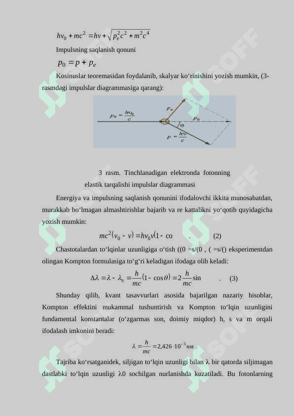 Kompton effekti o'rganish 7