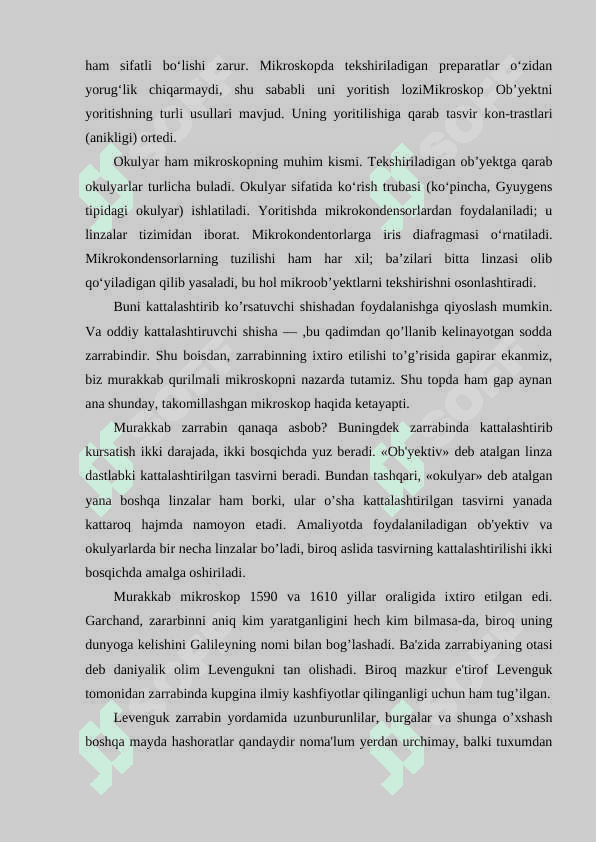 Mikroskopni tuzilishini o'rganish 4