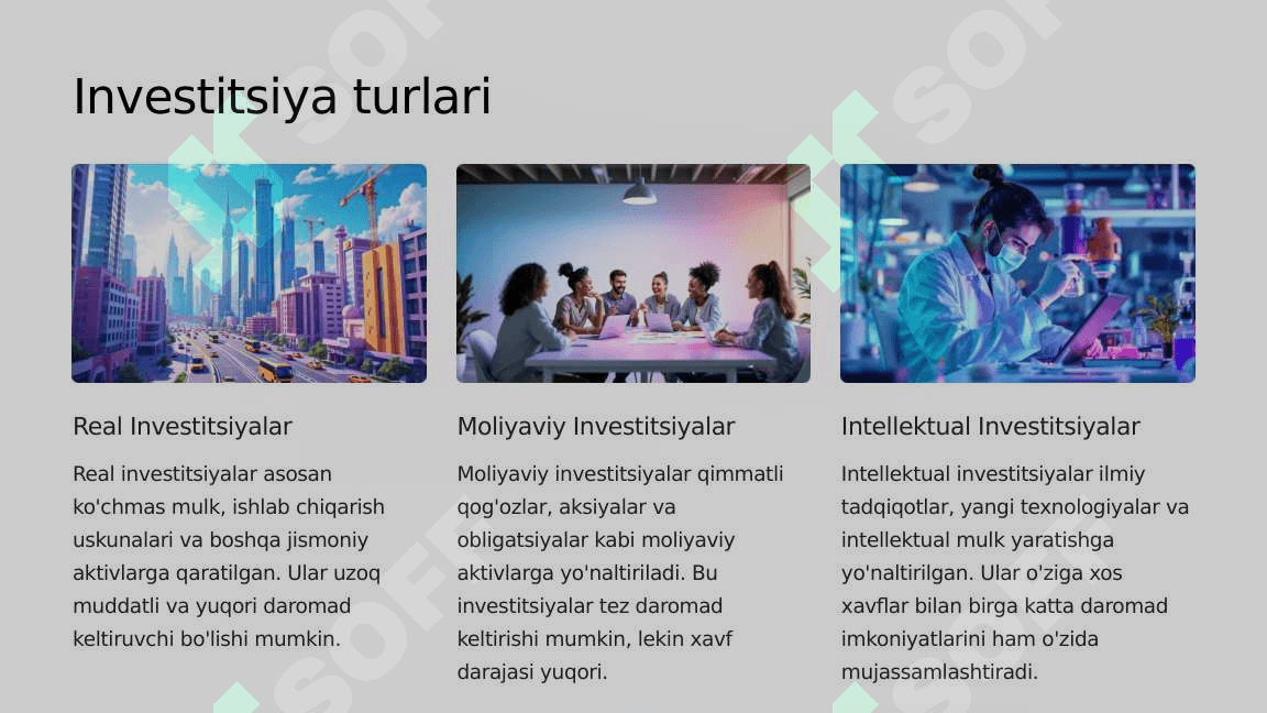 Investitsiya Hisobi 3