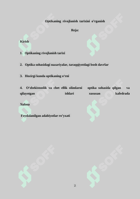 Optikaning  rivojlanish  tarixini  o’rganish 2