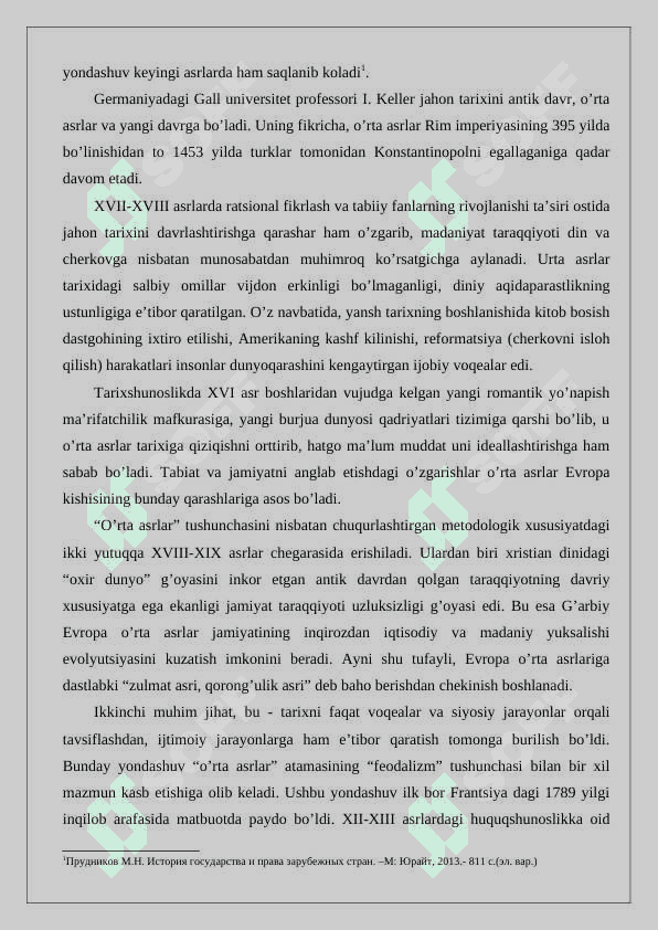 O'rta asrlar tarixi bo'yicha manbalarni tavsiflash 2