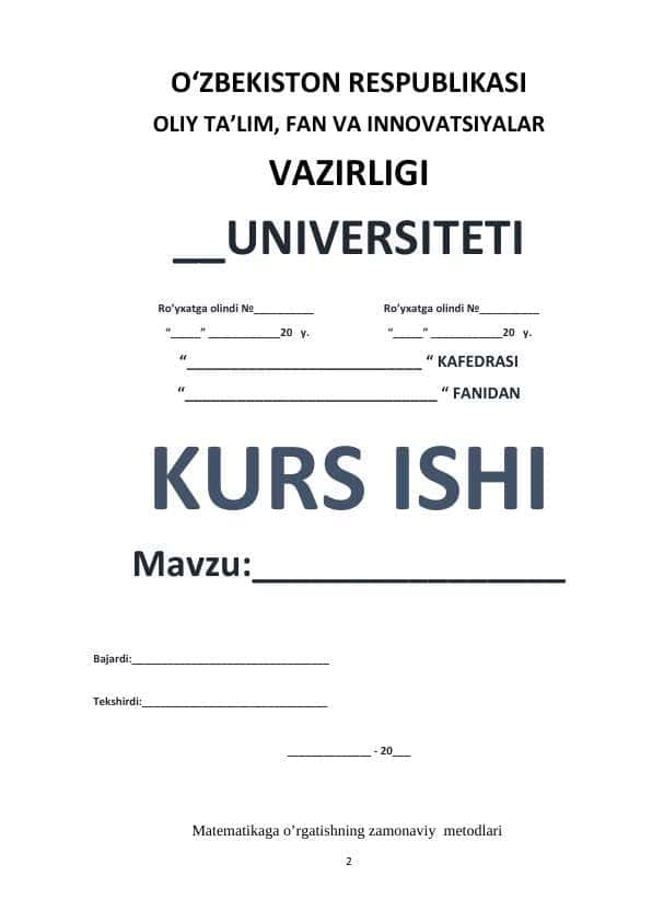 Matematikaga o’rgatishning zamonaviy  metodlari 1