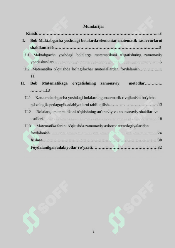 Matematikaga o’rgatishning zamonaviy  metodlari 2