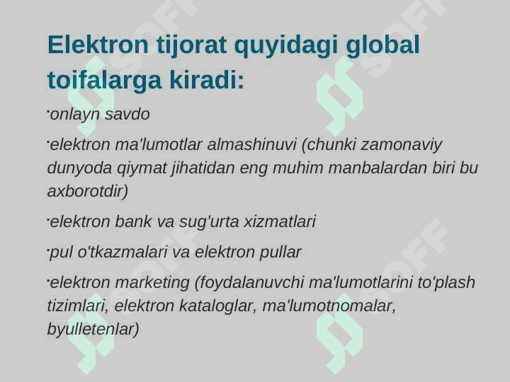 ELEKTRON TIJORAT TIZIMLARI VA ELEKTRON RAQAMLI  IMZO. 4