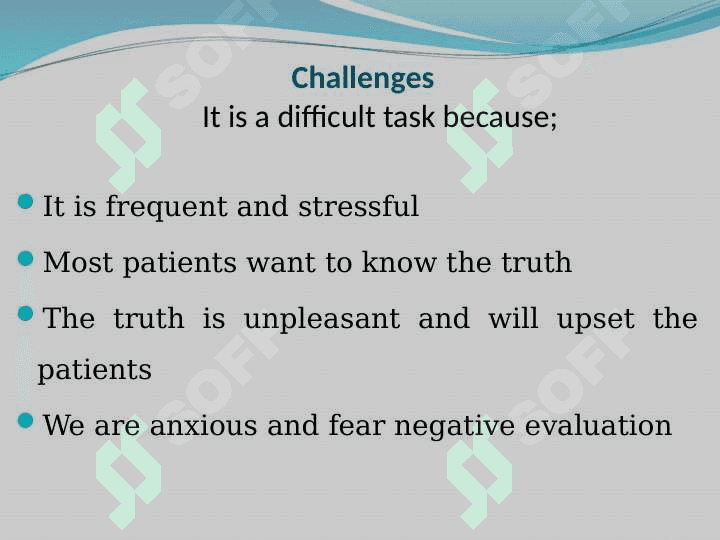 Giving bad news - principles of giving bad news 8