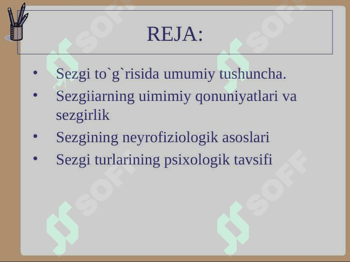 Sezgi turlari va uning xususiyatlari 2