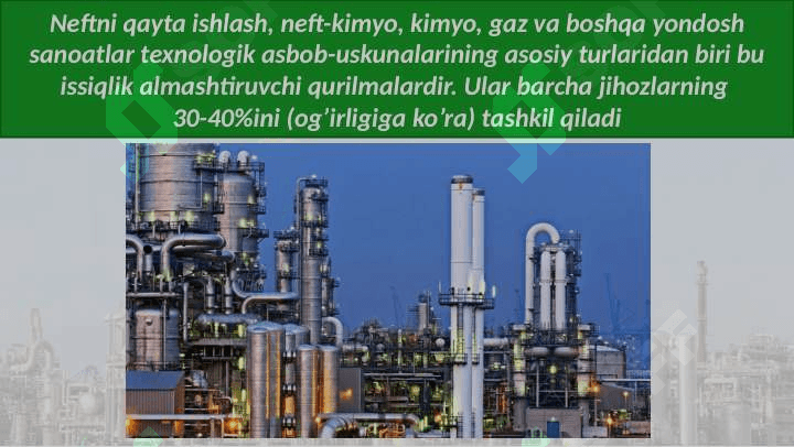 Neftni qazib chiqarish, tashish va qayta ishlash 4