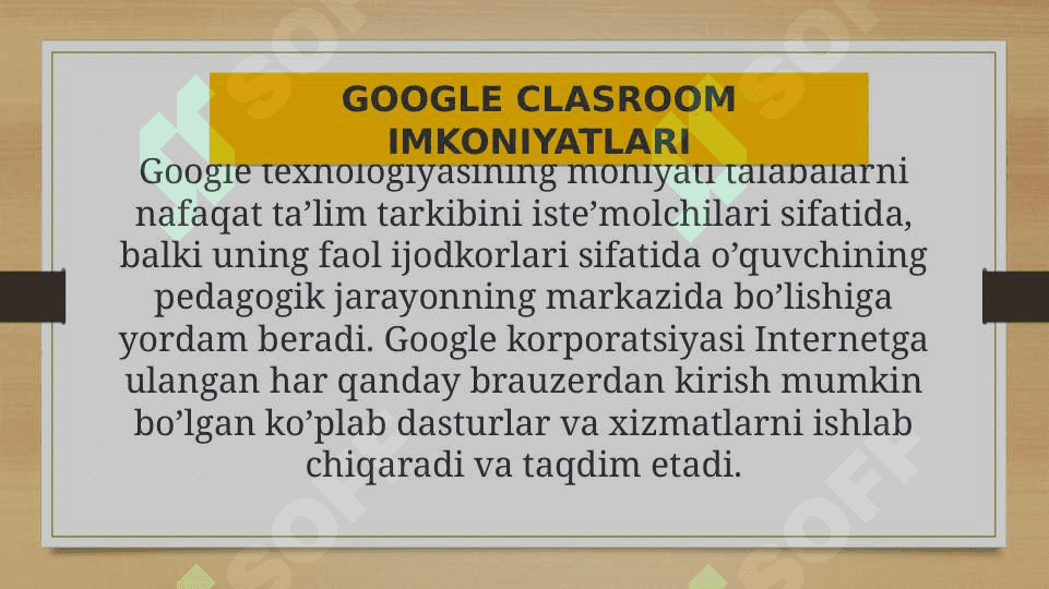 Google clasda  kurs yaratish va unga talablarni ulash 3