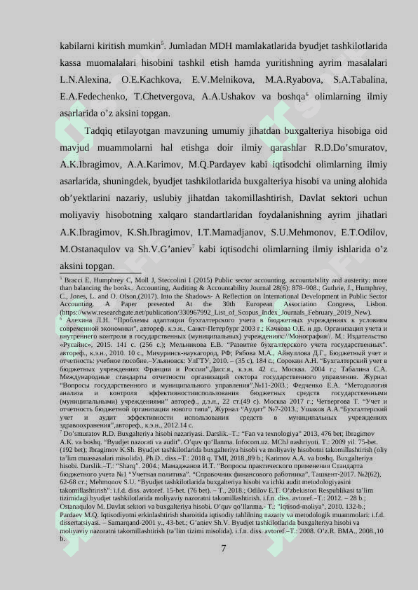 Byudjet tashkilotlarida kassa va kassa operatsiyalari 7