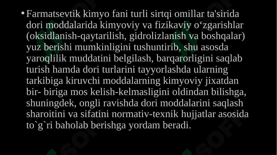 Modulga kirish. Kirish. Farmasevtik kimyo modulining mohiyati, maqsadi va vazifalari 4