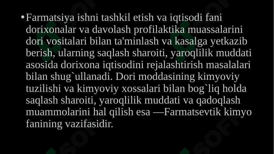 Modulga kirish. Kirish. Farmasevtik kimyo modulining mohiyati, maqsadi va vazifalari 8