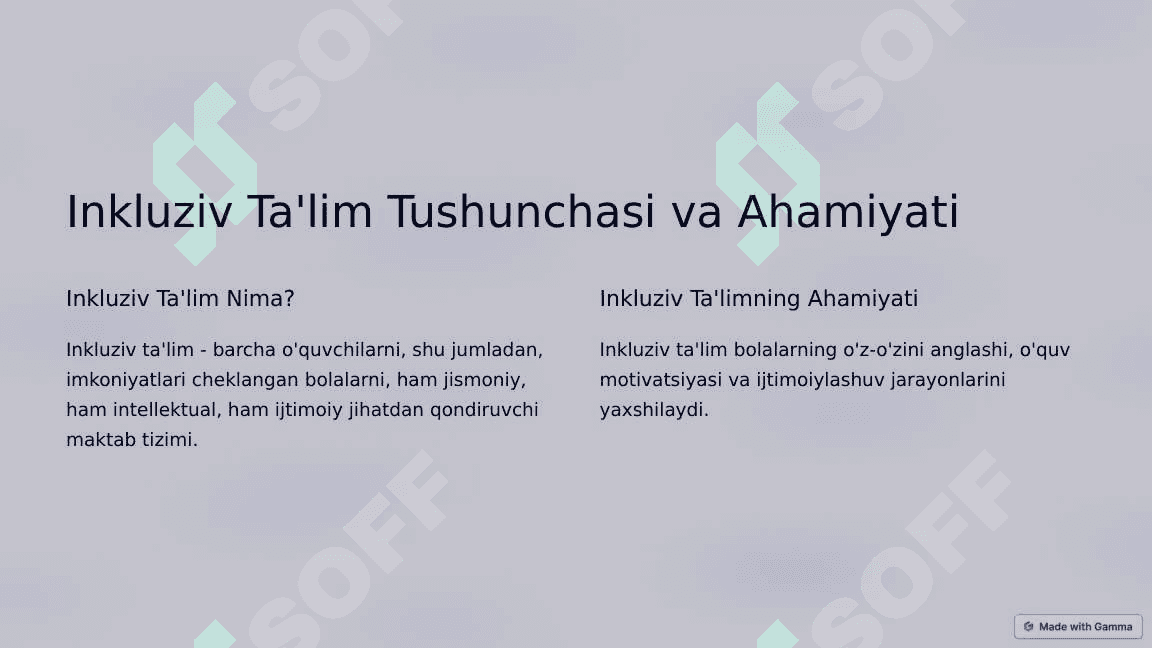 Imkoniyati Cheklangan Bolalar uchun Samarali Inkluziv Ta'lim 2