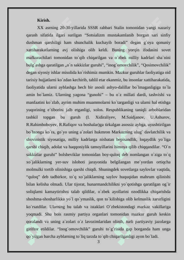 O'zbekistonda amalga oshirilgan qatag'onlik siyosati 3