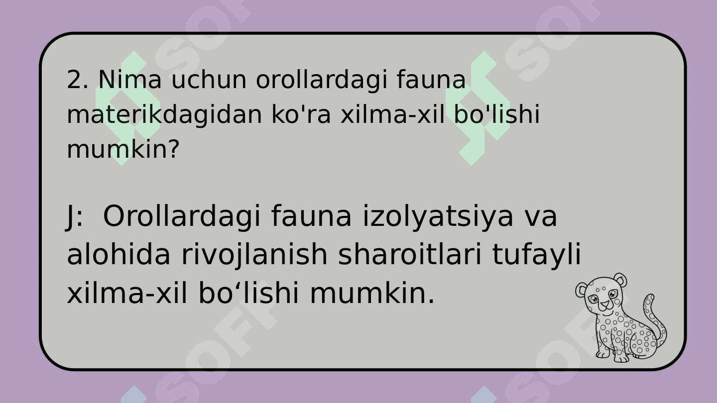 Orollar faunasi 3