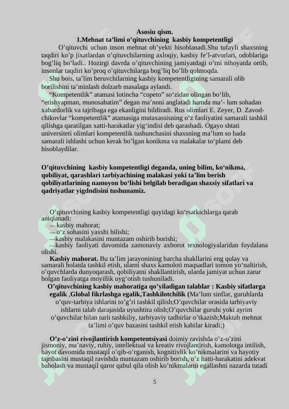 Mehnat ta’limi o’qituvchisining huquqiy-meyoriy hujjatlari 5