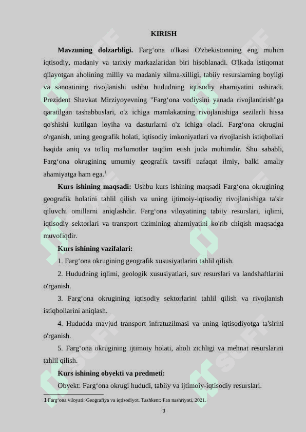 Fargʻona okrugining umumiy geografik tavsifi 2