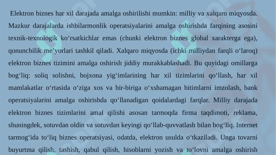 RIVOJLANGAN MAMLAKATLARDA ELEKTRON BIZNESNING HOLATI TAHLILI 4