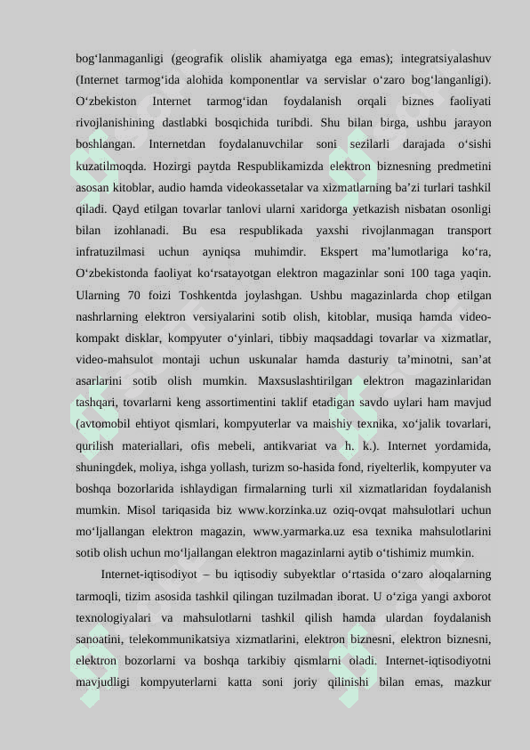 Rivojlangan mamlakatlarda elektron biznesning holati tahlili 4