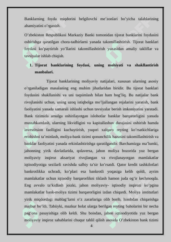 Bank foydasi va uning hisobini yuritish 4