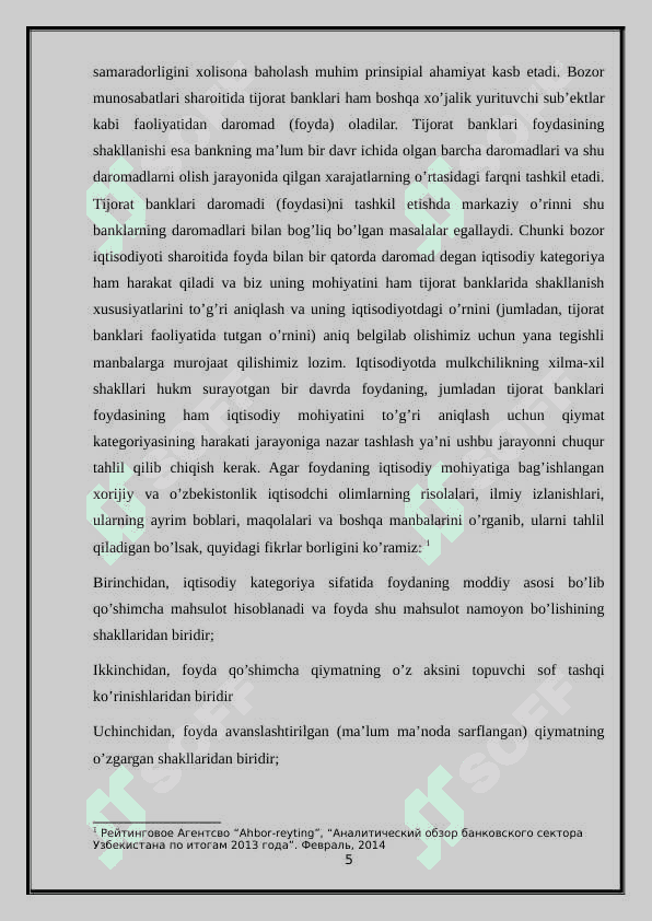 Bank foydasi va uning hisobini yuritish 5