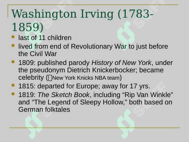 “Rip Van Winkle” (1819) 2