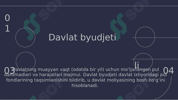 davlat budjetining mamlakat moliya tizimining boshqa bo'g'inlari bilan o'zaro bog'liqligi 3