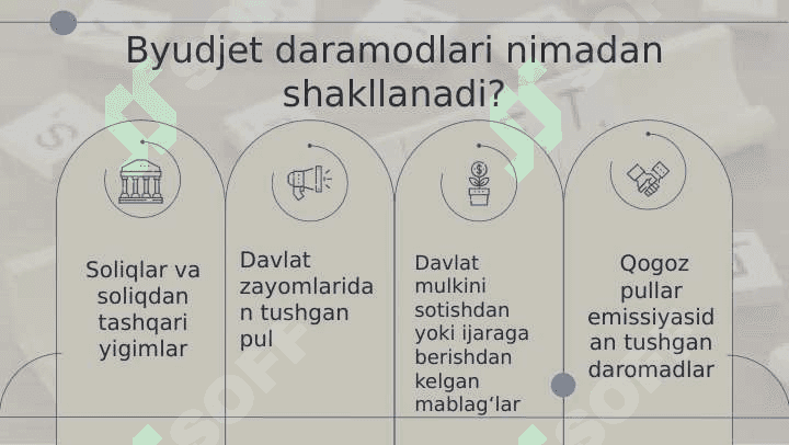 davlat budjetining mamlakat moliya tizimining boshqa bo'g'inlari bilan o'zaro bog'liqligi 7