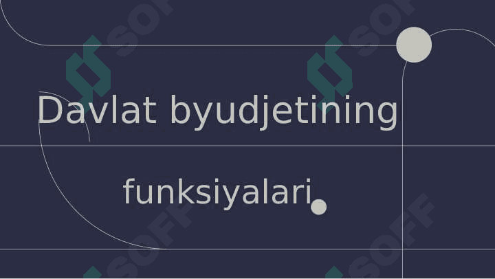 davlat budjetining mamlakat moliya tizimining boshqa bo'g'inlari bilan o'zaro bog'liqligi 8