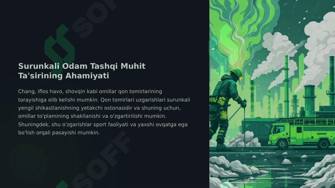 Yonbosh va erkin oyoq sohalardagi artriyalar taraqqiyotiga tashqi omillarning ta'siri 6