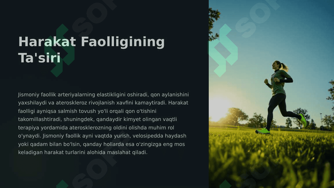 Yonbosh va erkin oyoq sohalardagi artriyalar taraqqiyotiga tashqi omillarning ta'siri 8