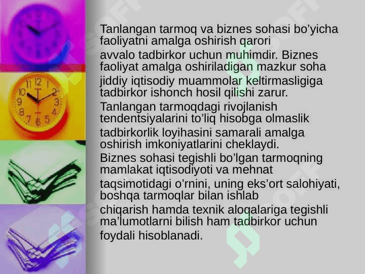 Korxona va mahsulot tavsifi 4