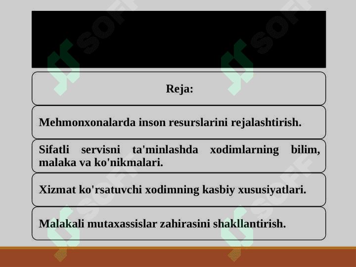 Mehmonxonalarda inson resurslarini rejalashtirish 2
