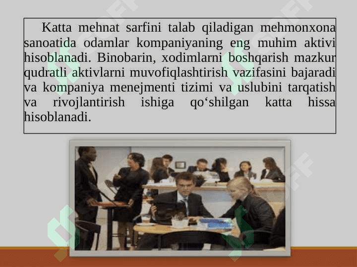 Mehmonxonalarda inson resurslarini rejalashtirish 4