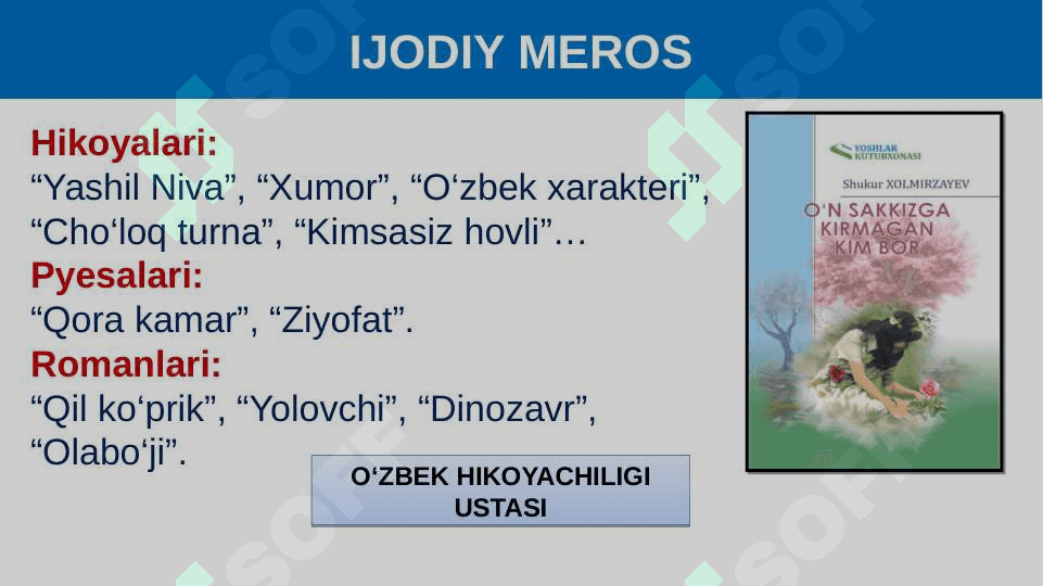 "Ot egasi" Shukur Xolmirzayev 3