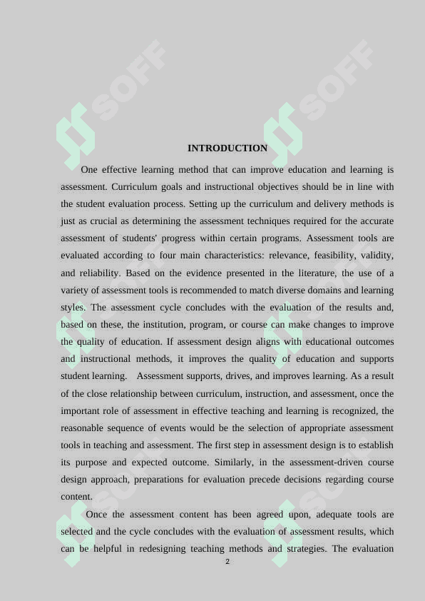 Assessment in teaching 2
