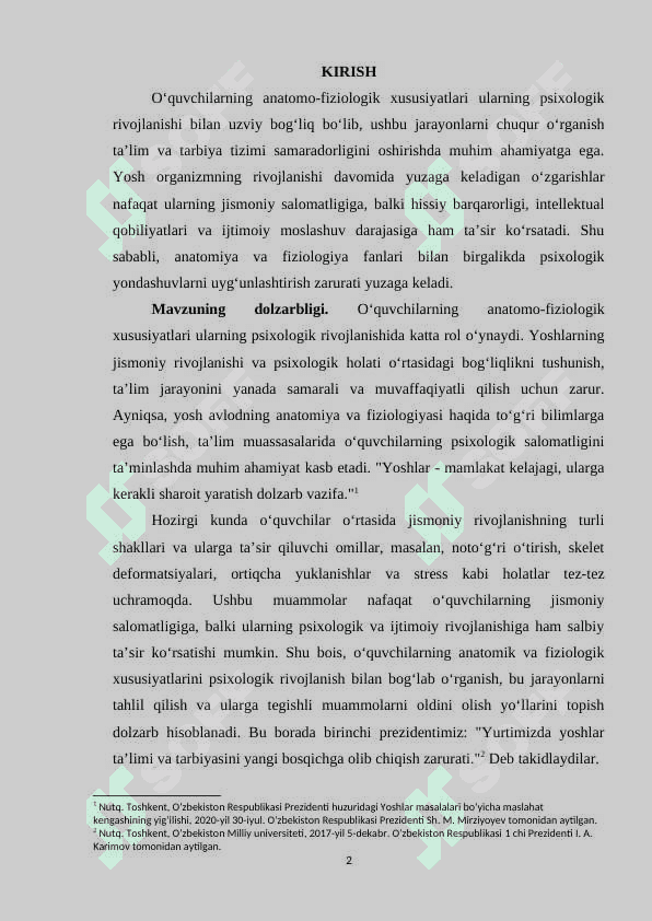 O‘quvchilarning anatomik-fiziologik xususiyatlari 2