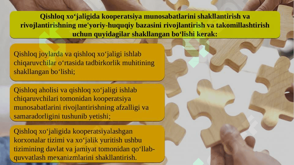 Qishloq xo'jaligida kooperatsiyaviy munosabatlarni shakllantirishning huquqiy-iqtisodiy asoslari 3