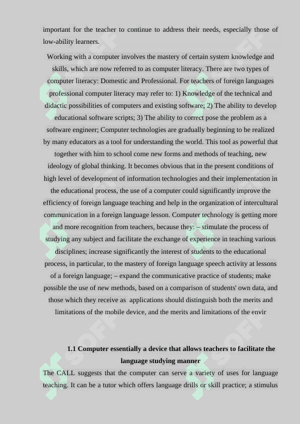 COMPUTER ASSISTED LANGUAGE LEARNING 6
